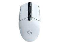 Logitech G G305 - Ratón - óptico - 6 botones - inalámbrico - LIGHTSPEED - receptor inalámbrico USB - blanco 910-005291