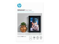 HP Advanced Papel fotográfico con brillo - Brillante - 100 x 150 mm - 250 g/m² - 100 hoja(s) papel fotográfico brillante - para ENVY 50XX, 76XX; ENVY Inspire 7920; Officejet 52XX, 80XX; Photosmart B110, Wireless B110 Q8692A