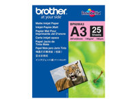 Brother BP - Mate - A3 (297 x 420 mm) - 145 g/m² - 25 hoja(s) papel - para Brother HL-J6000, MFC-J5630, J6580, J6583, J6980, J6983, J6995, J6997, J6999 BP60MA3