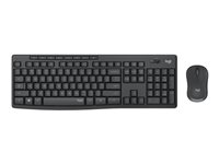 Logitech MK295 Silent - Juego de teclado y ratón - inalámbrico - 2.4 GHz - QWERTZ - alemán - grafito 920-009794