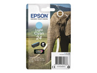 Epson 24 - 5.1 ml - cián claro - original - blíster con alarma de RF - cartucho de tinta - para Expression Photo XP-55, 750, 760, 850, 860, 950, 960, 970; Expression Premium XP-750, 850 C13T24254022