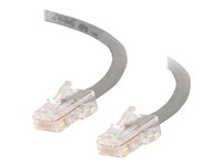 C2G Cat5e Non-Booted Unshielded (UTP) Network Crossover Patch Cable - Cable cruzado - RJ-45 (M) a RJ-45 (M) - 50 cm - UTP - CAT 5e - trenzado, uniboot - gris 83280