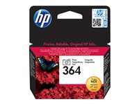 HP 364 - 3 ml - Photo Negro - original - cartucho de tinta (foto) - para Deskjet 3522; Photosmart 5525, 55XX B111, 65XX, 7510 C311, 7520, B110, Wireless B110 CB317EE#ABE