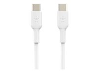 Belkin BOOST CHARGE - Cable USB - USB-C (M) a USB-C (M) - 1 m - blanco CAB003BT1MWH