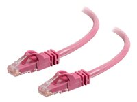 C2G Cat6 Booted Unshielded (UTP) Network Patch Cable - Cable de interconexión - RJ-45 (M) a RJ-45 (M) - 10 m - UTP - CAT 6 - moldeado, sin enganches, trenzado - rosa 83594