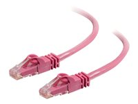 C2G Cat6 Booted Unshielded (UTP) Network Patch Cable - Cable de interconexión - RJ-45 (M) a RJ-45 (M) - 3 m - UTP - CAT 6 - moldeado, sin enganches, trenzado - rosa 83591