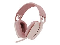 Logitech Zone Vibe 100 - Auricular - tamaño completo - Bluetooth - inalámbrico - rosa 981-001224