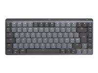 Logitech Master Series MX Mechanical Mini - Teclado - retroiluminación - inalámbrico - Bluetooth LE - QWERTY - nórdico (danés/finés/noruego/sueco) - interruptor: Clicky - grafito 920-010778