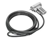 Targus DEFCON - Bloqueo de cable de seguridad - plata - 2 m ASP96RGL