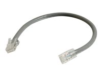 C2G Cat5e Non-Booted Unshielded (UTP) Network Patch Cable - Cable de interconexión - RJ-45 (M) a RJ-45 (M) - 1 m - UTP - CAT 5e - trenzado, uniboot - gris 83001