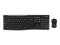 Logitech MK270 Wireless Combo - Juego de teclado y ratón - inalámbrico - 2.4 GHz - suizo 920-004534