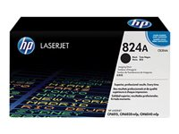 HP 824A - Negro - original - kit de tambor - para Color LaserJet CM6030, CM6040, CP6015 CB384A