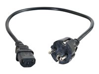 C2G Universal Power Cord - Cable de alimentación - CEE 7/7 (M) a IEC 60320 C13 - 3 m - moldeado - negro - Europa 88544