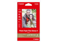 Canon Photo Paper Plus Glossy II PP-201 - Brillante - 100 x 150 mm - 260 g/m² - 50 hoja(s) papel fotográfico brillante - para PIXMA iP2600, iP2700, iP3500, iX7000, MG2555, MG8250, mini320, MP520, MX7600, MX850 2311B003