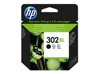 HP 302XL - 8.5 ml - Alto rendimiento - negro - original - cartucho de tinta - para Deskjet 11XX, 21XX, 36XX; Envy 451X, 452X; Officejet 38XX, 46XX, 52XX F6U68AE#BA3