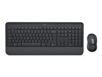 Logitech Signature MK650 for Business - Juego de teclado y ratón - inalámbrico - 2.4 GHz, Bluetooth LE - QWERTY - italiano - blanco hueso 920-011024