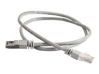 C2G Cat5e Booted Shielded (STP) Network Patch Cable - Cable de interconexión - RJ-45 (M) a RJ-45 (M) - 30 m - STP - CAT 5e - moldeado - gris 83758