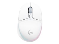 Logitech G G705 - Ratón - manos pequeñas - 6 botones - inalámbrico - Bluetooth - receptor Logitech LIGHTSPEED - blanco 910-006367