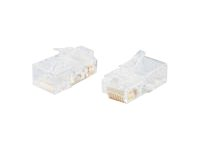 C2G RJ45 Cat5E Modular Plug (with Load Bar) for Round Solid/Stranded Cable - Conector de red - RJ-45 (M) - CAT 5e (paquete de 100) 88125