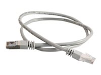 C2G Cat5e Booted Shielded (STP) Network Patch Cable - Cable de interconexión - RJ-45 (M) a RJ-45 (M) - 100 m - STP - CAT 5e - moldeado - gris 83760