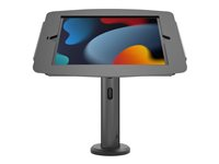 Compulocks Rise Space iPad Mini 8.3" Kiosk 8" Pole - Base - para PC Tablet - carcasa de kiosco basculante - bloqueable - aluminio de alta calidad - negro - tamaño de pantalla: 8.3" - de suelo - para Apple iPad mini (6ª generación) TCDP01830IPMSB