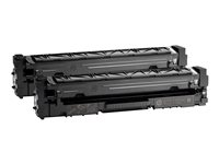 HP 201X - Paquete de 2 - Alto rendimiento - negro - original - LaserJet - cartucho de tóner (CF400XD) - para Color LaserJet Pro M252dn, M252dw, M252n, MFP M274n, MFP M277c6, MFP M277dw, MFP M277n CF400XD