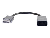 C2G 4K DisplayPort to HDMI Adapter Converter - M/F - Adaptador de vídeo - DisplayPort macho a HDMI hembra - 20.3 cm - negro - pasivo, compatibilidad con 4K 54431