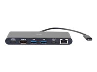 C2G USB-C Docking Station with 4K HDMI, Ethernet, USB and Power Delivery - Estación de conexión - USB-C / Thunderbolt 3 - HDMI - GigE 88846