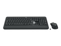 Logitech MK540 Advanced - Juego de teclado y ratón - inalámbrico - 2.4 GHz - alemán 920-008675