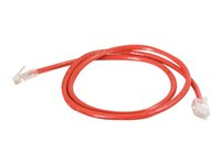 C2G Cat5e Non-Booted Unshielded (UTP) Network Crossover Patch Cable - Cable cruzado - RJ-45 (M) a RJ-45 (M) - 5 m - UTP - CAT 5e - trenzado, uniboot - rojo 83336