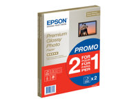 Epson Glossy Photo Paper BOGOF - Brillante - A4 (210 x 297 mm) - 255 g/m² - 15 hoja(s) papel fotográfico brillante (paquete de 2) - para EcoTank ET-2650, 2750, 2751, 2756, 2850, 2851, 2856, 4750, 4850 C13S042169