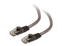 C2G Cat5e Booted Unshielded (UTP) Network Patch Cable - Cable de interconexión - RJ-45 (M) a RJ-45 (M) - 2 m - UTP - CAT 5e - moldeado, sin enganches, trenzado - marrón 83675