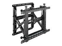 Vision - Kit de montaje (soporte para montaje en pared) - para pantalla LCD - bloqueable - acero - negro - tamaño de pantalla: 45"-86" VFM-VW6X4/2