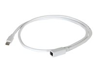 C2G 1m Mini DisplayPort Extension Cable M/F - White - Cable alargador de DisplayPort - Mini DisplayPort (H) a Mini DisplayPort (M) - 1 m - blanco 84413