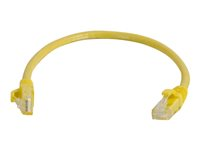 C2G Cat6 Booted Unshielded (UTP) Network Patch Cable - Cable de interconexión - RJ-45 (M) a RJ-45 (M) - 2 m - UTP - CAT 6 - moldeado, sin enganches, trenzado - amarillo 83468