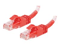 C2G Cat6 Booted Unshielded (UTP) Crossover Patch Cable - Cable cruzado - RJ-45 (M) a RJ-45 (M) - 7 m - UTP - CAT 6 - moldeado, sin enganches, trenzado - rojo 83562