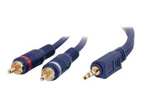 C2G Velocity - Cable de audio - RCA macho a miniconector estéreo macho - 1 m - blindado 80273