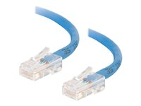 C2G Cat5e Non-Booted Unshielded (UTP) Network Crossover Patch Cable - Cable cruzado - RJ-45 (M) a RJ-45 (M) - 2 m - UTP - CAT 5e - trenzado, uniboot - azul 83300