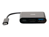 C2G USB C Mini Docking Station - USB C to HDMI, USB 3.0 & USB C - Estación de conexión - USB-C / Thunderbolt 3 - HDMI C2G54453