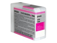 Epson - 80 ml - magenta vívido - original - cartucho de tinta - para Stylus Pro 3880, Pro 3880 Mirage Edition, Pro 3880 Signature Worthy Edition C13T580A00