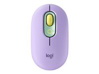 Logitech POP - Ratón - emoji personalizado - óptico - 4 botones - inalámbrico - Bluetooth 5.1 LE - morado 910-006547