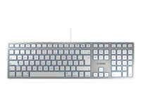 CHERRY KC 6000 SLIM FOR MAC - Teclado - USB - Reino Unido - interruptor: CHERRY SX - plata JK-1610GB-1