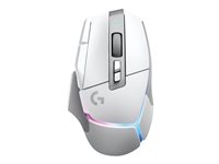 Logitech G G502 X PLUS - Ratón - óptico - inalámbrico - LIGHTSPEED - receptor Logitech LIGHTSPEED - blanco 910-006172