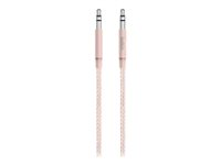 Belkin MIXIT Aux Cable - Cable de audio - miniconector estéreo macho a miniconector estéreo macho - 1.22 m - oro rosa AV10164BT04-C00