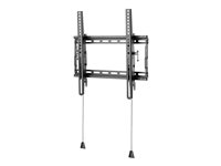 Vision VFM-W4X4TV/2 - Kit de montaje (soporte) - para pantalla plana - bloqueable - acero laminado en frío - negro - tamaño de pantalla: 32"-65" - se puede instalar en la pared VFM-W4X4TV/2