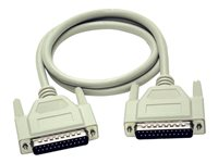 C2G - Cable alargador de puerto serie / paralelo - DB-25 (M) a DB-25 (H) - 5 m - moldeado, tornillos de mariposa 81399