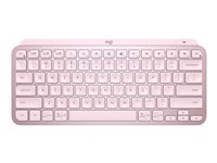 Logitech MX Keys Mini - Teclado - retroiluminación - Bluetooth - QWERTY - Reino Unido - rosa 920-010497