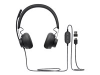 Logitech Zone Wired - Auricular - en oreja - cableado - USB-C - grafito - para bluechip TRAVELline B15W51 981-000875