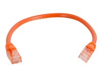 C2G Cat6 Booted Unshielded (UTP) Network Patch Cable - Cable de interconexión - RJ-45 (M) a RJ-45 (M) - 2 m - UTP - CAT 6 - moldeado, sin enganches, trenzado - naranja 83576