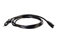 C2G Non-Polarised Power Cord - Cable de alimentación - IEC 60320 C7 a CEE 7/7 (M) - CA 250 V - 1 m - moldeado - negro 80616